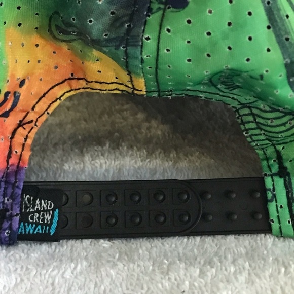 Island Crew Hawaii Adjustable SnapBack Tropical Color State Beach Baseball Cap - Picture 4 of 14